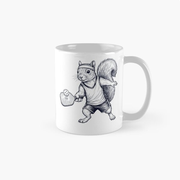 Item preview, Vintage Squirrel Playing Pickleball Player Animal Lover designed and sold by DoodleTortle.
