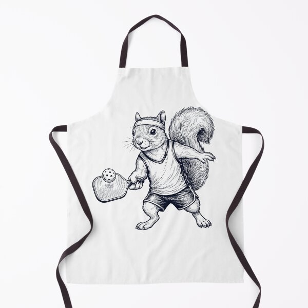 Item preview, Vintage Squirrel Playing Pickleball Player Animal Lover designed and sold by DoodleTortle.