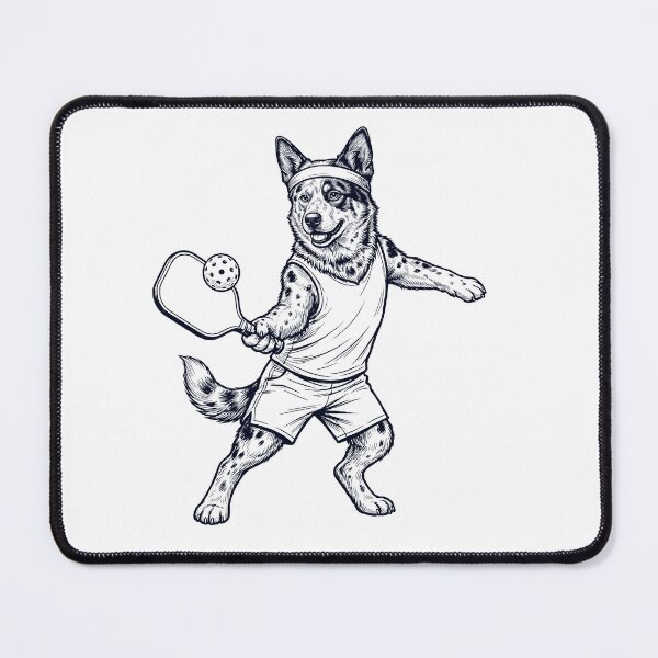 Item preview, Vintage Texas Heeler Playing Pickleball Player Dog Lover designed and sold by DoodleTortle.