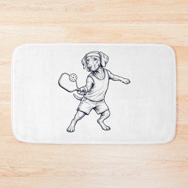 Item preview, Vintage Vizsla Playing Pickleball Player Dog Lover designed and sold by DoodleTortle.