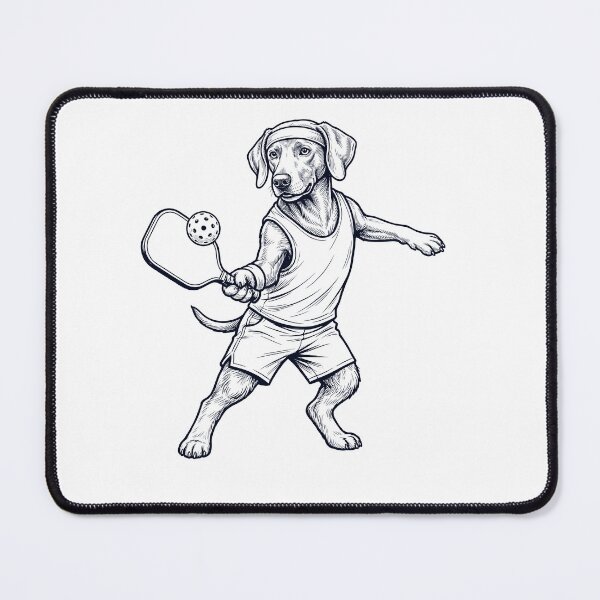 Item preview, Vintage Weimaraner Playing Pickleball Player Dog Lover designed and sold by DoodleTortle.