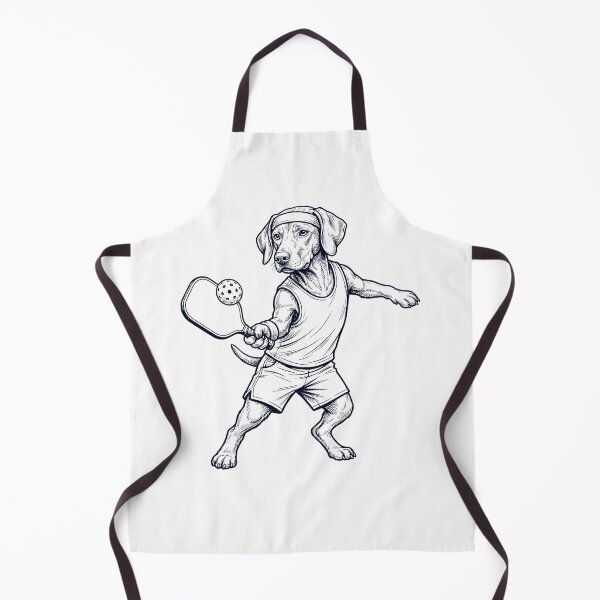 Item preview, Vintage Vizsla Playing Pickleball Player Dog Lover designed and sold by DoodleTortle.