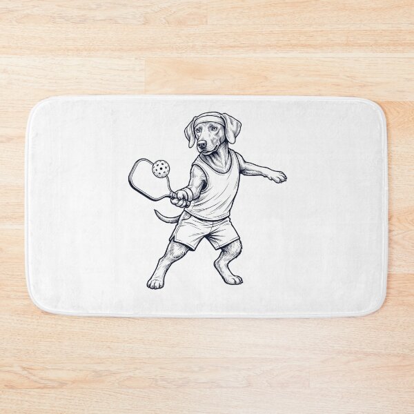 Item preview, Vintage Weimaraner Playing Pickleball Player Dog Lover designed and sold by DoodleTortle.