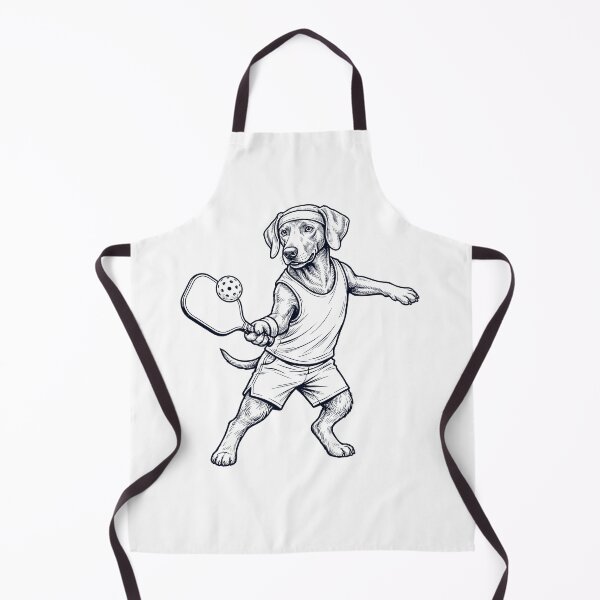 Item preview, Vintage Weimaraner Playing Pickleball Player Dog Lover designed and sold by DoodleTortle.