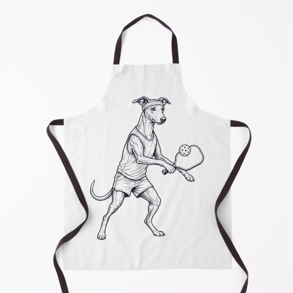 Item preview, Vintage Whippet Playing Pickleball Player Dog Lover designed and sold by DoodleTortle.
