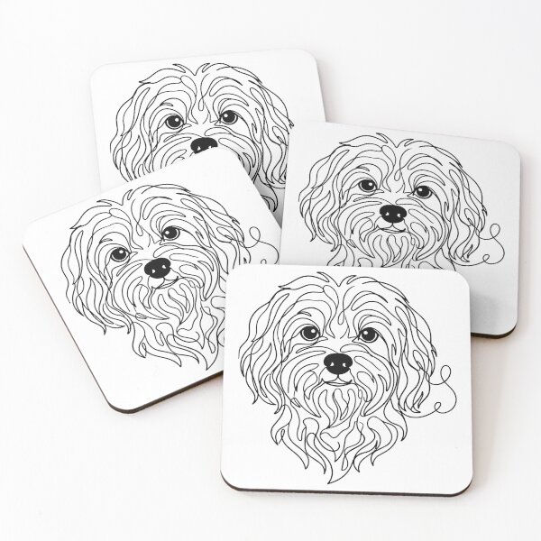 Item preview, Malteser One Line Art – Modern & minimalist dog outline design designed and sold by Pfotenfaden.