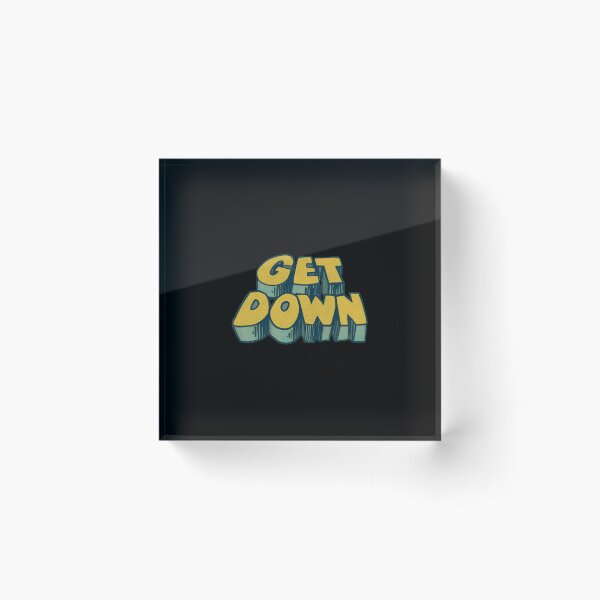 Item preview, Get Down / 70s Style Aesthetic Typography designed and sold by leticialewis.