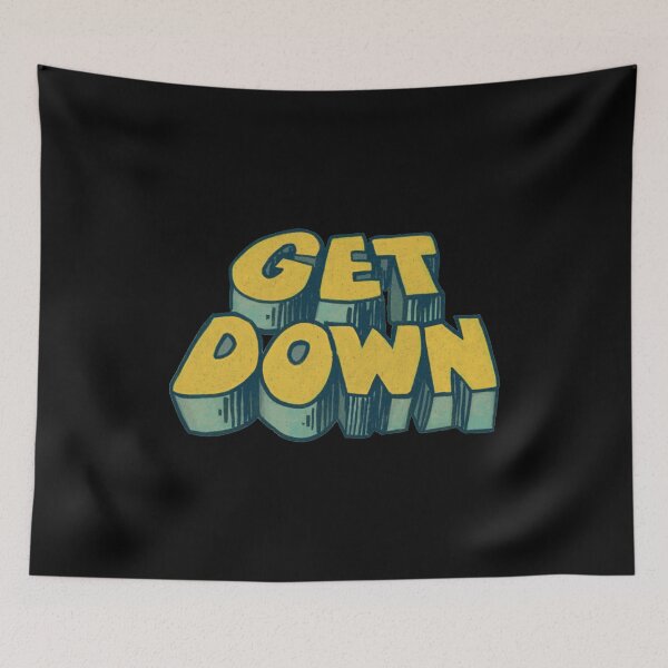 Item preview, Get Down / 70s Style Aesthetic Typography designed and sold by leticialewis.