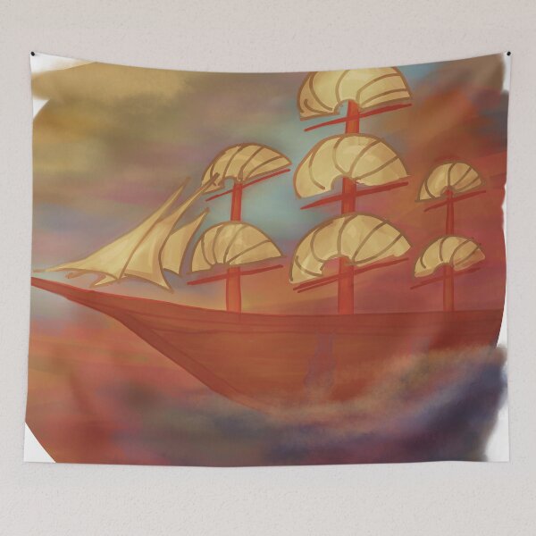 Item preview, ship in sky designed and sold by PretyChepPigins.