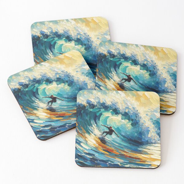 Item preview, Surfer Riding a wave Surfing Watersport gift  designed and sold by ArtUnova.