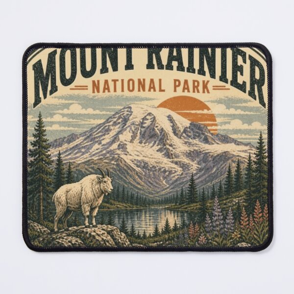 Item preview, Mount Rainier National Park, Washington - Apparel - Shirts, Sweatshirts, Long-Sleeve, Stickers designed and sold by projectbadass.