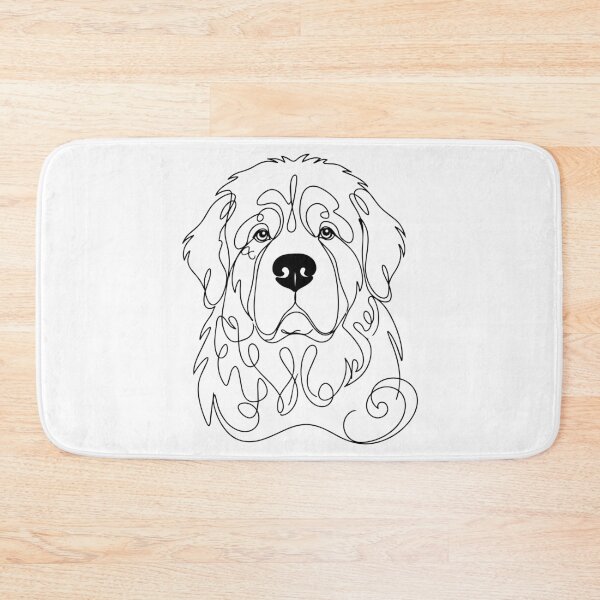 Item preview, Newfoundland One Line Art – Modern & minimalist dog contour design designed and sold by Pfotenfaden.