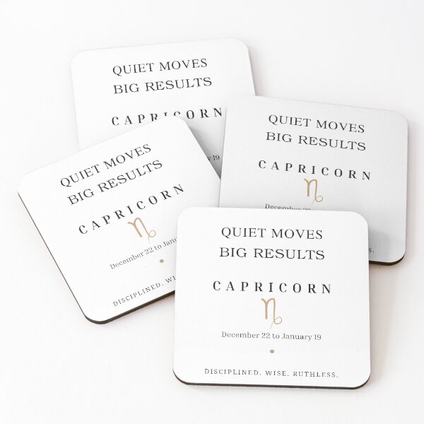 Item preview, CAPRICORN: QUIET MOVES. BIG RESULTS designed and sold by KittyKatto.