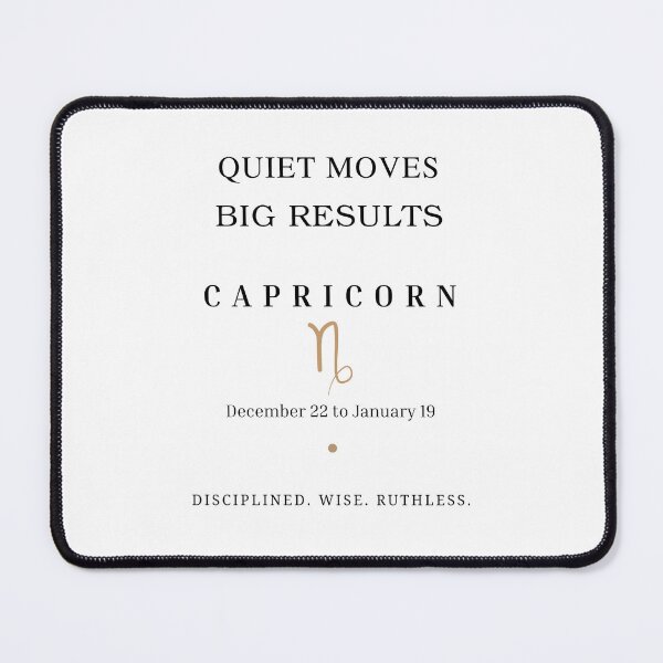 Item preview, CAPRICORN: QUIET MOVES. BIG RESULTS designed and sold by KittyKatto.