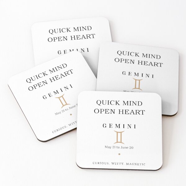 Item preview, GEMINI: Quick Mind. Open Heart. designed and sold by KittyKatto.
