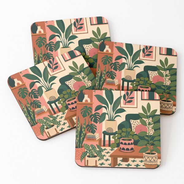 Item preview, Urban Jungle Interior – Modern Flat Botanical Art designed and sold by CreativePrints3.