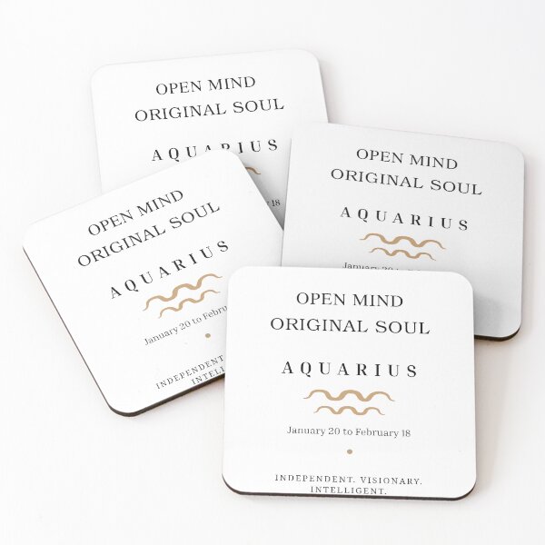 Item preview, AQUARIUS: OPEN MIND.ORIGINAL SOUL designed and sold by KittyKatto.