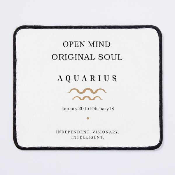 Item preview, AQUARIUS: OPEN MIND.ORIGINAL SOUL designed and sold by KittyKatto.