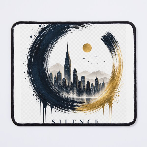 Item preview, Silence Is Full of Answers Shirt – Zen Circle City Design – Minimalist Mindfulness Tee designed and sold by cogite sante.