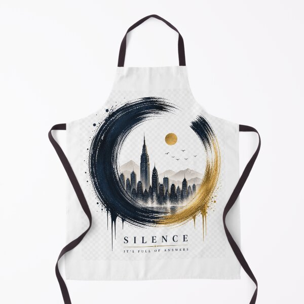 Item preview, Silence Is Full of Answers Shirt – Zen Circle City Design – Minimalist Mindfulness Tee designed and sold by cogite sante.