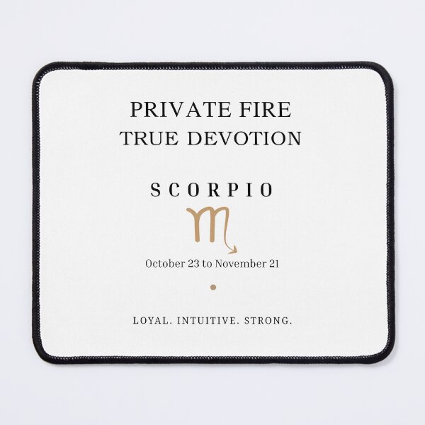 Item preview, SCORPIO: FIERCE FIRE. TRUE DEVOTION designed and sold by KittyKatto.