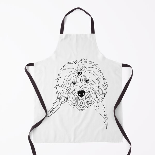 Item preview, Old English Sheepdog One Line Art – Modern & fuzzy dog outline design designed and sold by Pfotenfaden.