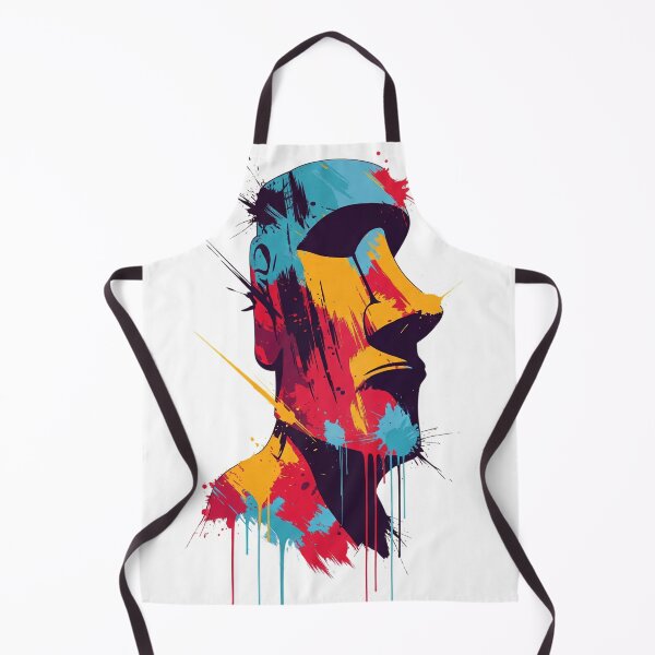 Item preview, Moai Head Graffiti Splash Art designed and sold by ScapeCraft.