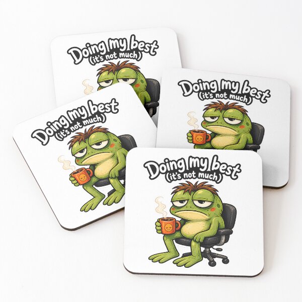Item preview, Tired Frog Doing My Best Humor designed and sold by ZetaDream.
