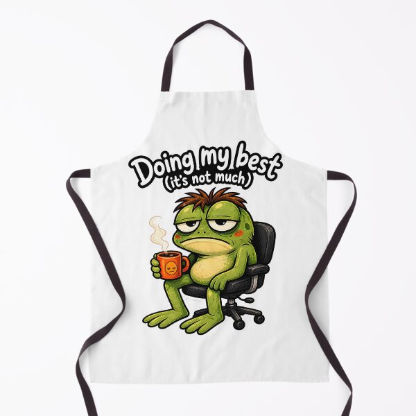 Item preview, Tired Frog Doing My Best Humor designed and sold by ZetaDream.