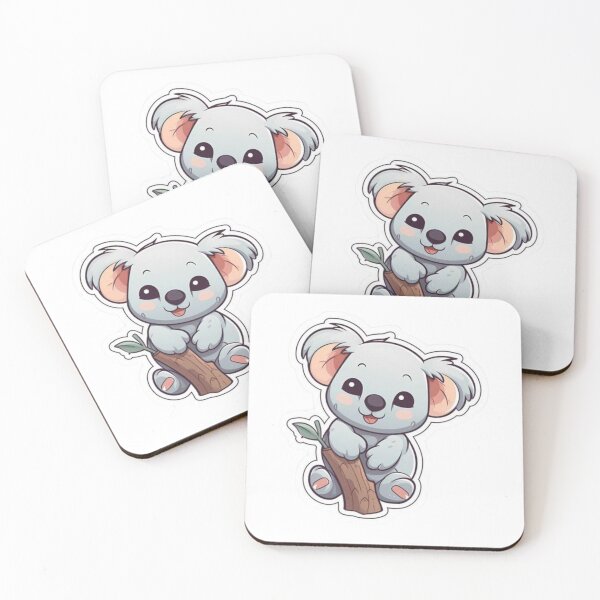 Item preview, Cute Koala Sticker – Kawaii Cartoon Animal on Tree Branch designed and sold by ZYNORAworld.