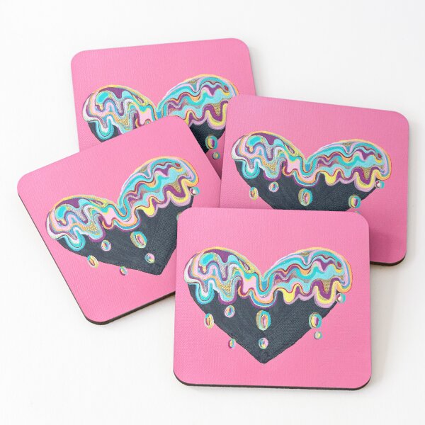 Item preview, Handpainted dripping heart  designed and sold by Revlie1.