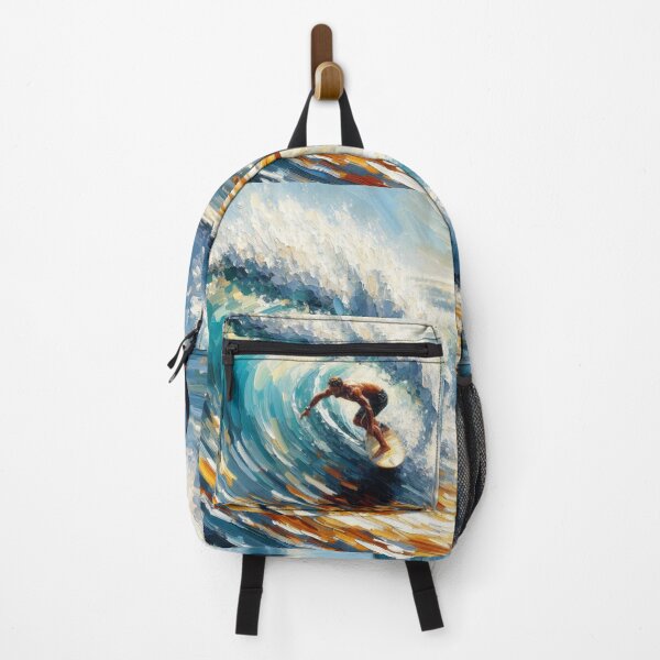Item preview, Surfing Riding a wave Surfer Water sport Art designed and sold by ArtUnova.
