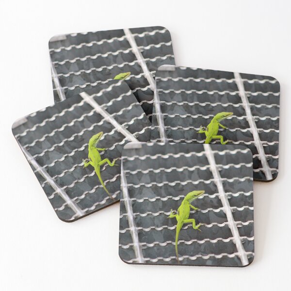 Item preview, Green Lizard On Metal Grate designed and sold by Cynthia48.