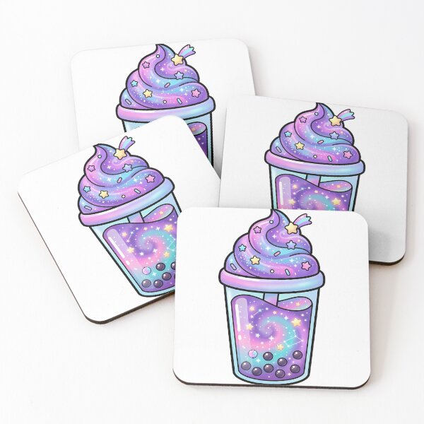 Aperçu de l'œuvre Galaxy Boba Tea – Illustration esthétique de thé aux perles cosmique créée et vendue par BobaBunny76.