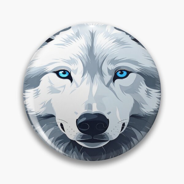 Item preview, White Wolf Portrait – Minimalist Arctic Wolf Design designed and sold by SpeedProduction.
