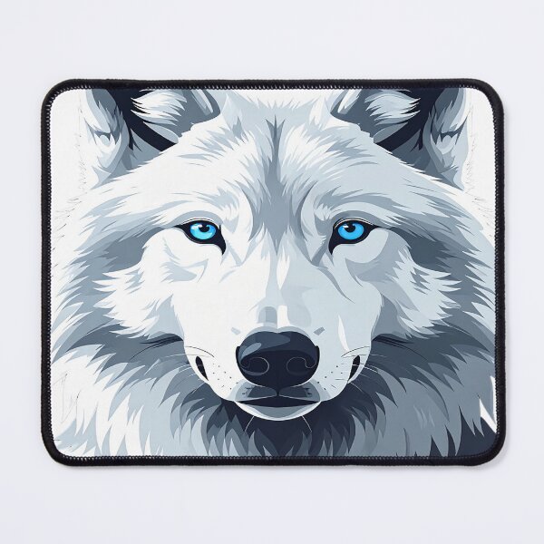 Item preview, White Wolf Portrait – Minimalist Arctic Wolf Design designed and sold by SpeedProduction.