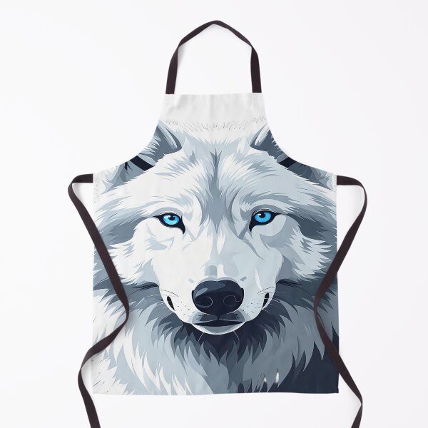Item preview, White Wolf Portrait – Minimalist Arctic Wolf Design designed and sold by SpeedProduction.