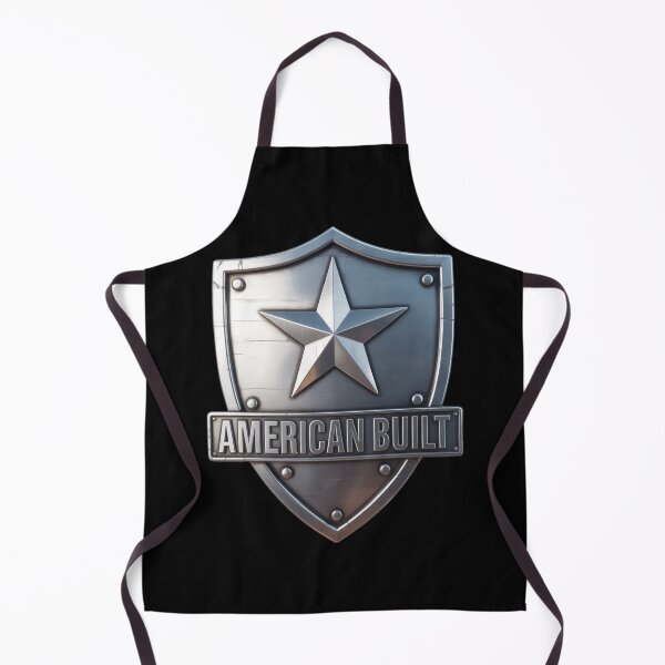 Item preview, American Built – Chrome Metal Shield Badge designed and sold by OldGloryForge.