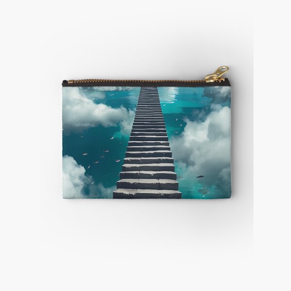 Item preview, Stairway to Infinity - Surreal Stone Steps Above Clouds and Ocean designed and sold by UnRealS.