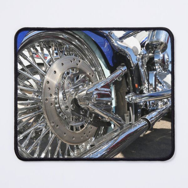 Item preview, Shine of a motorcycles chrome wheel, original photography designed and sold by studio838.