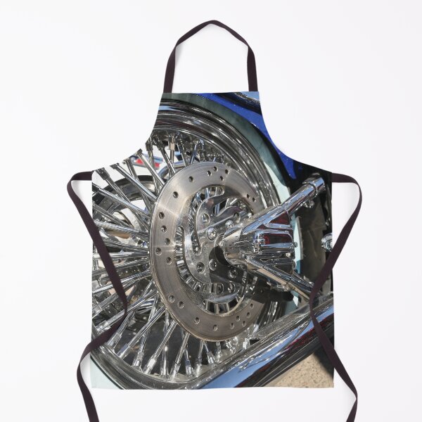 Item preview, Shine of a motorcycles chrome wheel, original photography designed and sold by studio838.