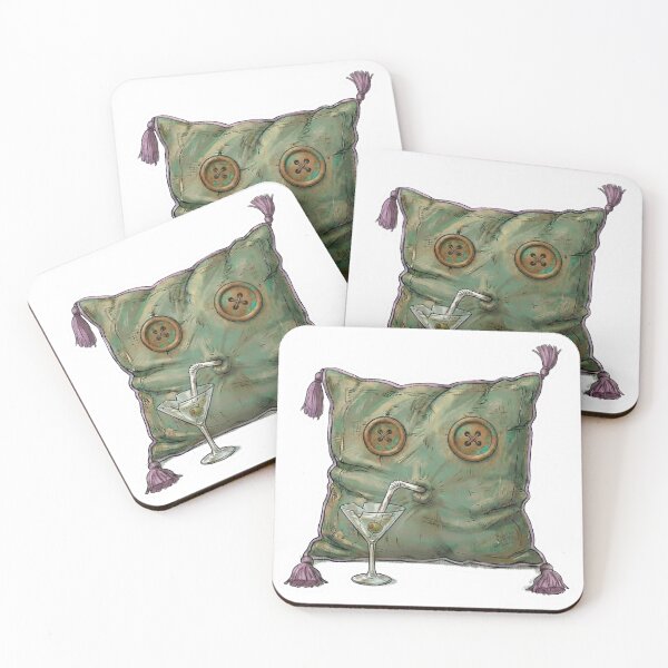 Item preview, Miss Snuggleworth #07: Tiny Martini for a Tired Pillow designed and sold by Quiet Joy Studio.