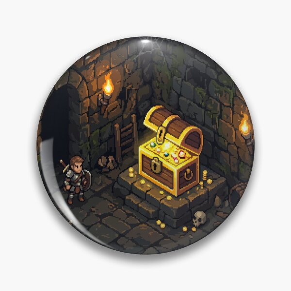 Item preview, Loot Found Pixel Art Dungeon – Retro RPG Treasure Hunter Design designed and sold by AmazingEG.