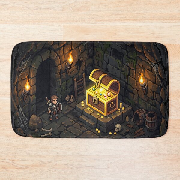 Item preview, Loot Found Pixel Art Dungeon – Retro RPG Treasure Hunter Design designed and sold by AmazingEG.