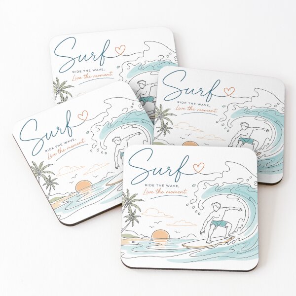 Item preview, Surf the Wave – Art Illustration designed and sold by Newthingzy.