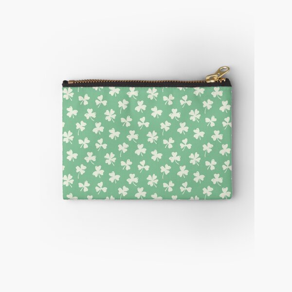 Item preview, Boho Clover Seamless Pattern. Lucky Four Leaf Clover Floral Design. Cute Cottagecore Botanical Print designed and sold by SIR13.