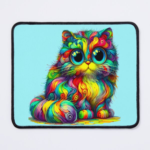 Item preview, Cat with a coat of many colors designed and sold by LoneAngel.