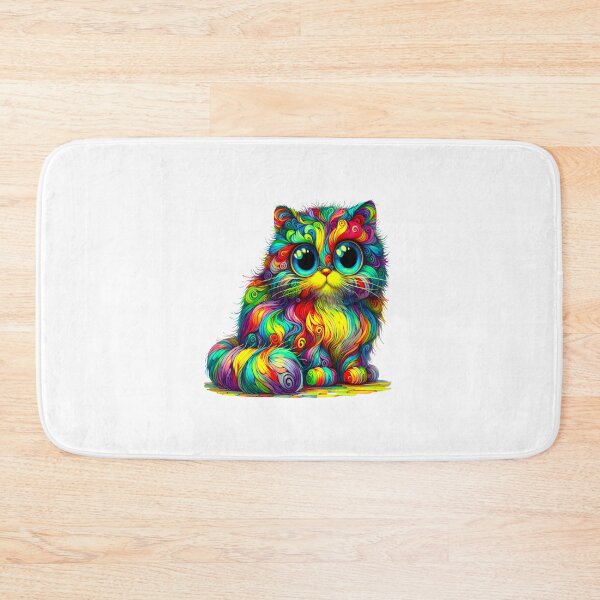 Item preview, Cat with a coat of many colors designed and sold by LoneAngel.