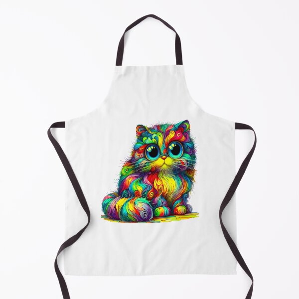 Item preview, Cat with a coat of many colors designed and sold by LoneAngel.