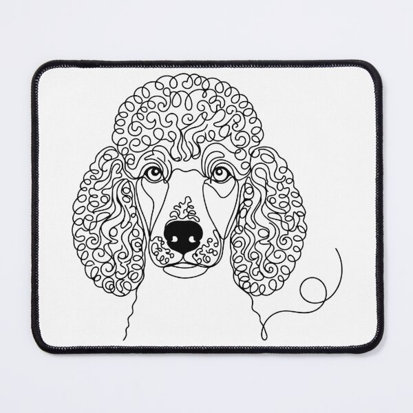 Item preview, Poodle One Line Art – Modern & Elegant Dog Outline Design designed and sold by Pfotenfaden.